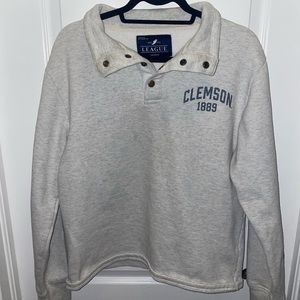 Clemson League Quarter Button Up Jacket